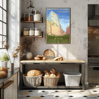 Zion National Park Vintage Ranger Poster Print