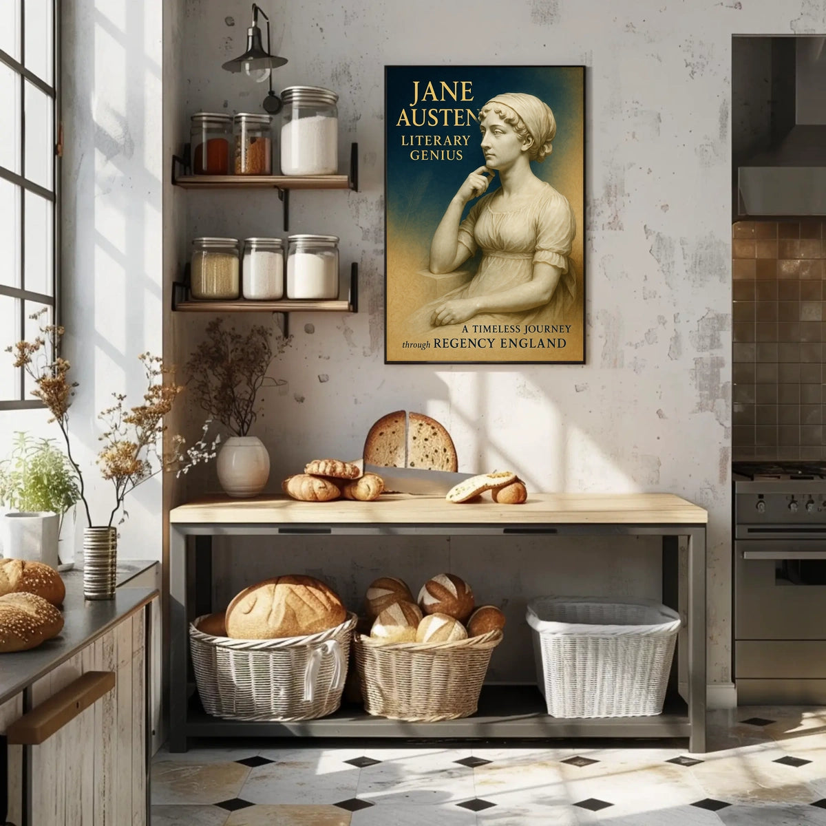 Jane Austen Literary Genius Poster