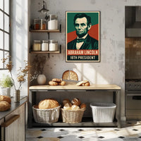 Abraham Lincoln Sixteenth President Realism Poster