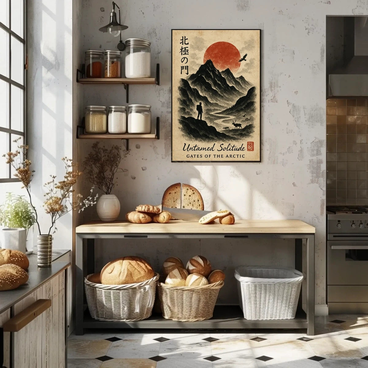 Serene Arctic Wilderness Vintage Travel Poster