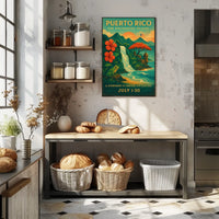 Puerto Rico The Enchanted Island Poster