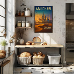 Abu Dhabi Where Tradition Meets Poster