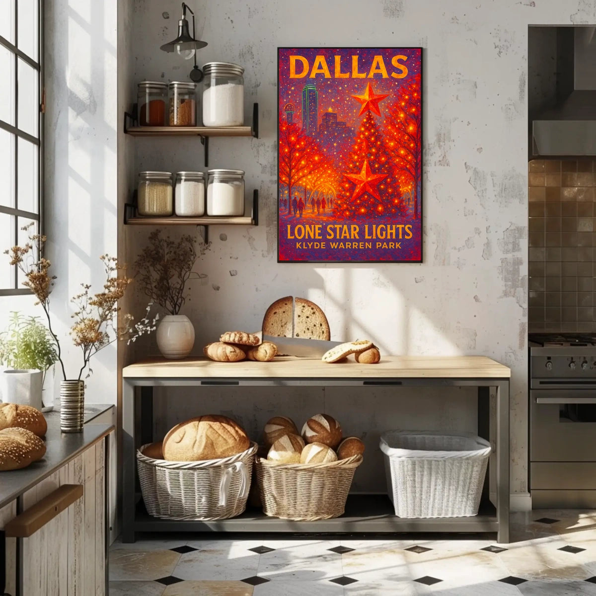 Lone Star Lights At Klyde Warren Park Poster