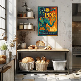 Fly India Wander In Color Poster