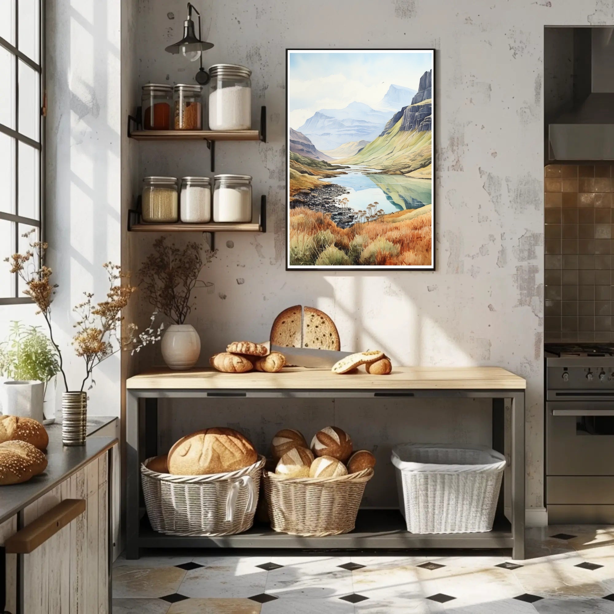Tranquil Mountain Landscape Poster PosterGoat