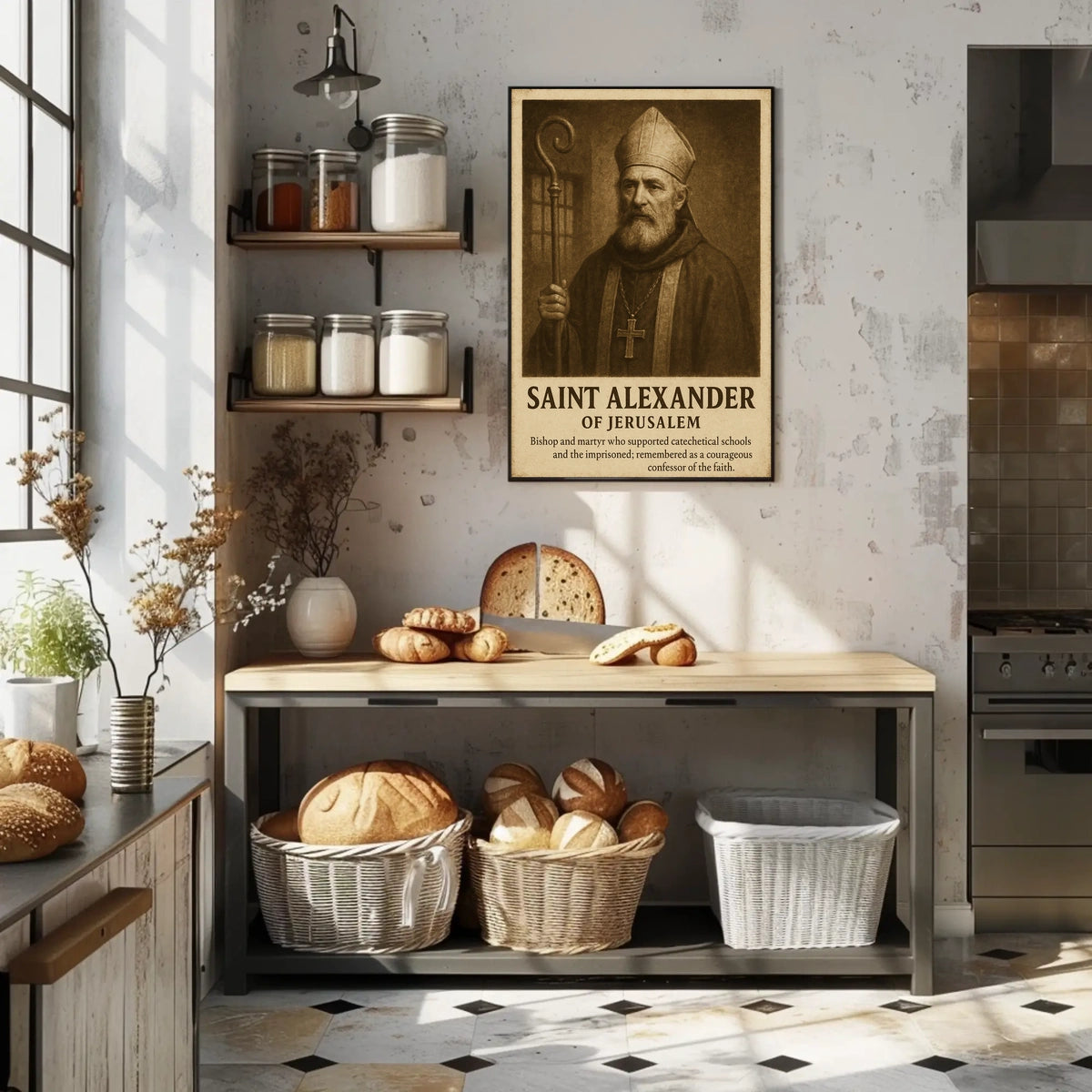 Saint Alexander Of Jerusalem Poster