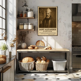 Saint Alexander Of Jerusalem Poster