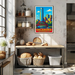 Oklahoma City Skyline Poster