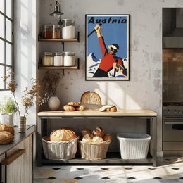 Austria Skiing Poster PosterGoat