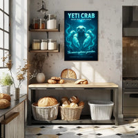 Yeti Crab Deep-Sea Fantasy Illustration Poster