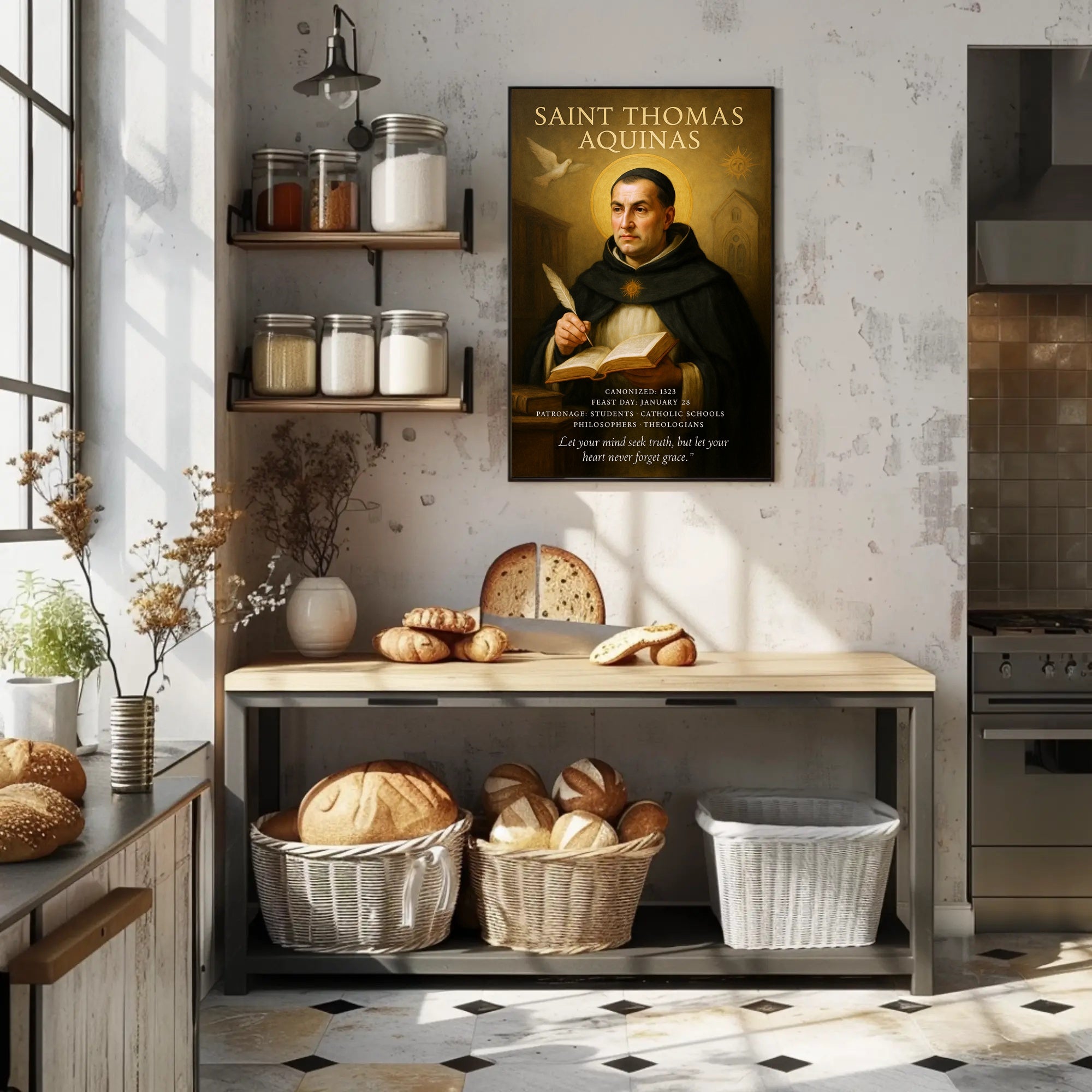Saint Thomas Aquinas Tribute Poster PosterGoat