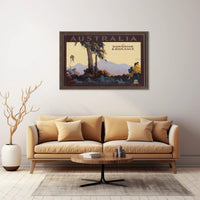 Australia Romantic Getaway Vintage Poster PosterGoat