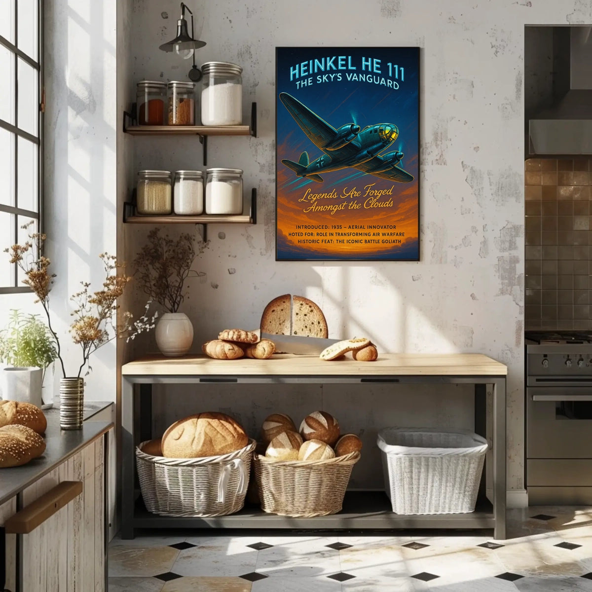 Heinkel He 111 The Skys Vanguard Poster