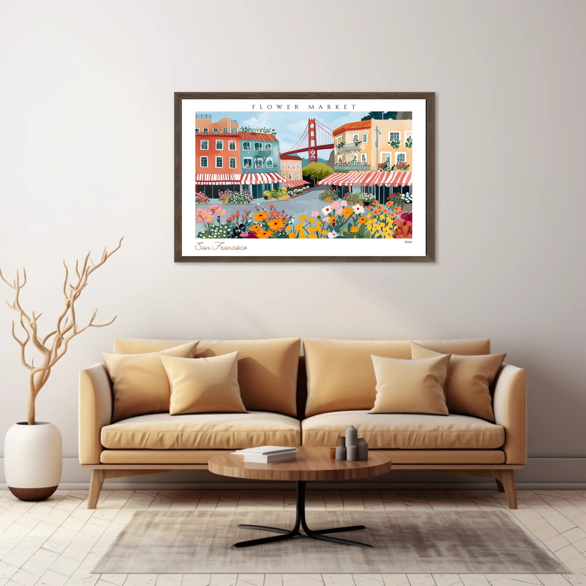 San Francisco Flower Market 2024 Poster PosterGoat