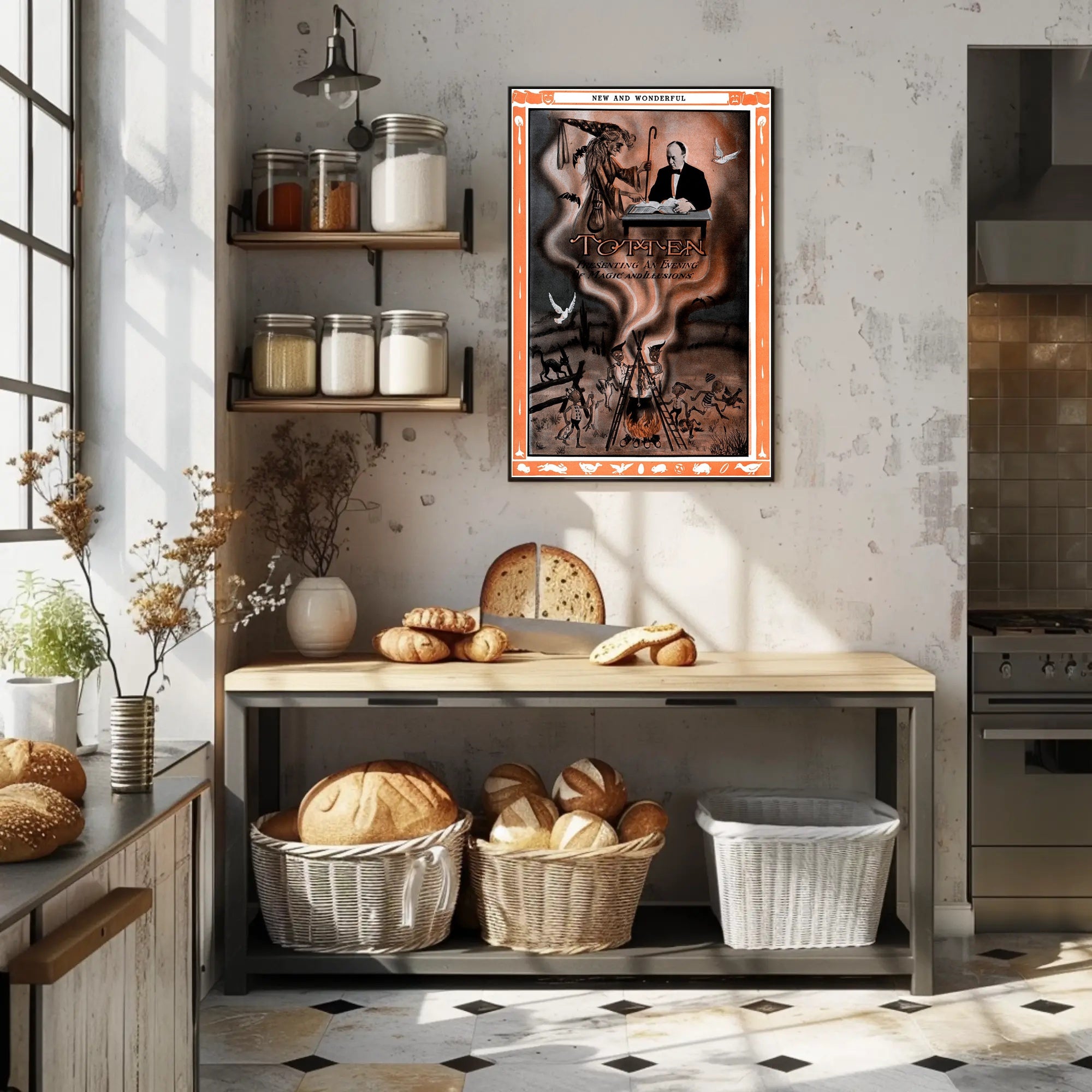Magic Illusions Vintage Poster: Cultural and Heritage Poster