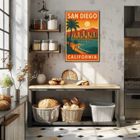 San Diego Travel Poster