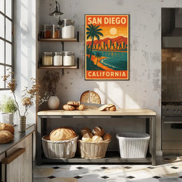 San Diego Travel Poster
