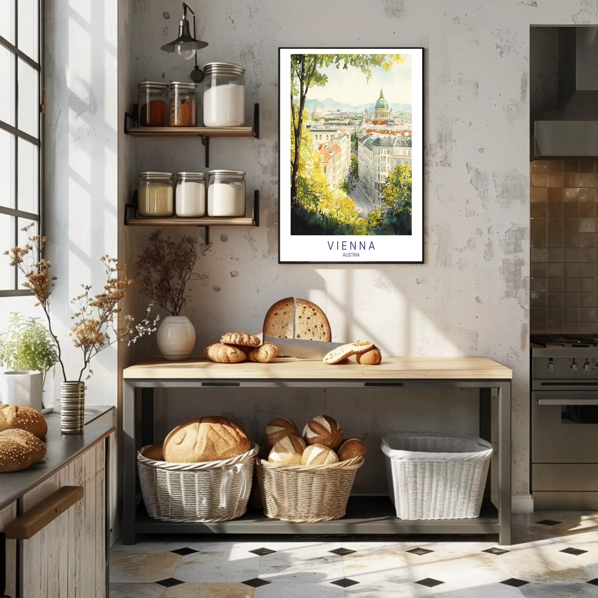 Scenic View of Vienna Poster PosterGoat