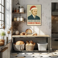 Calvin Coolidge Christmas Poster