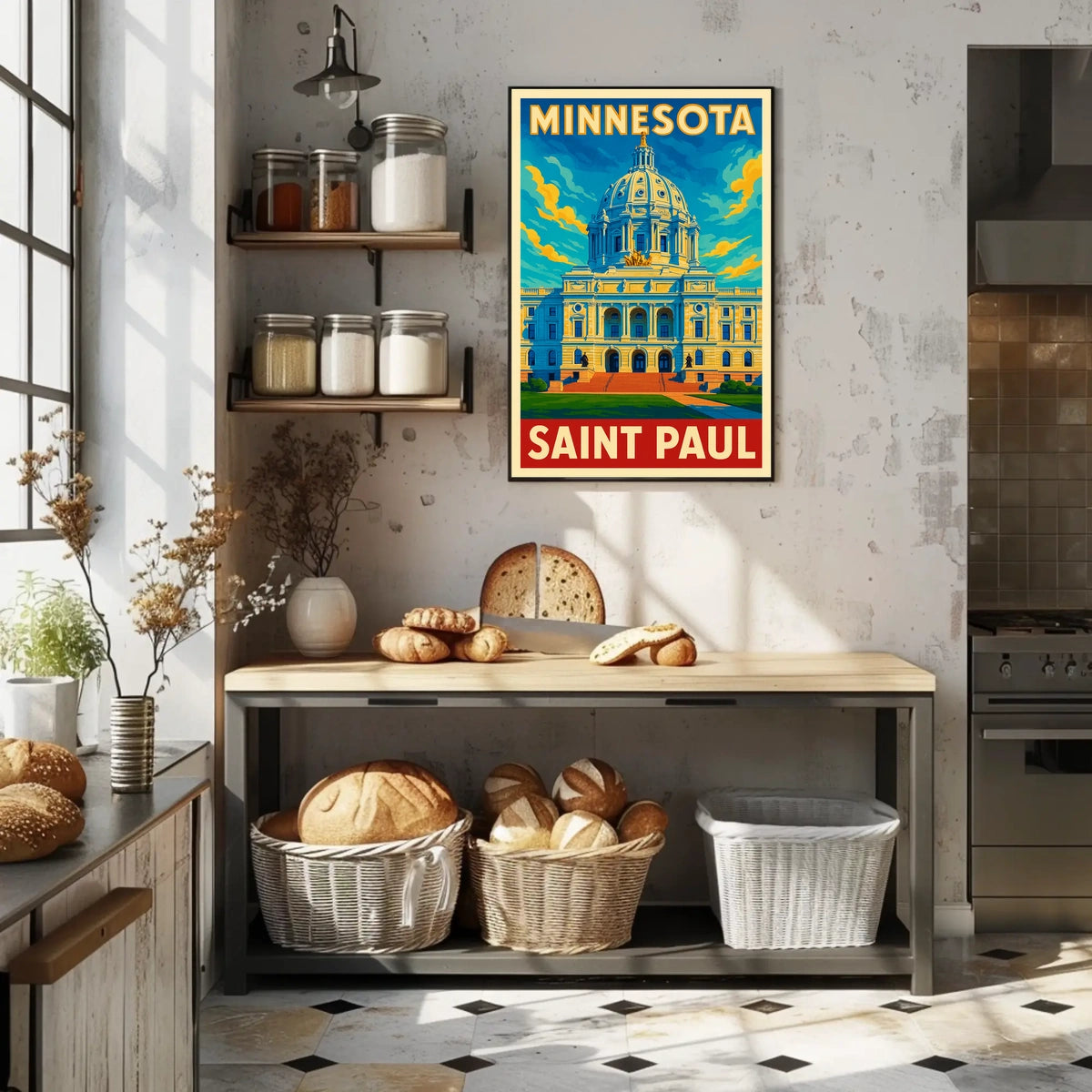 Minnesota State Capitol Saint Paul Poster