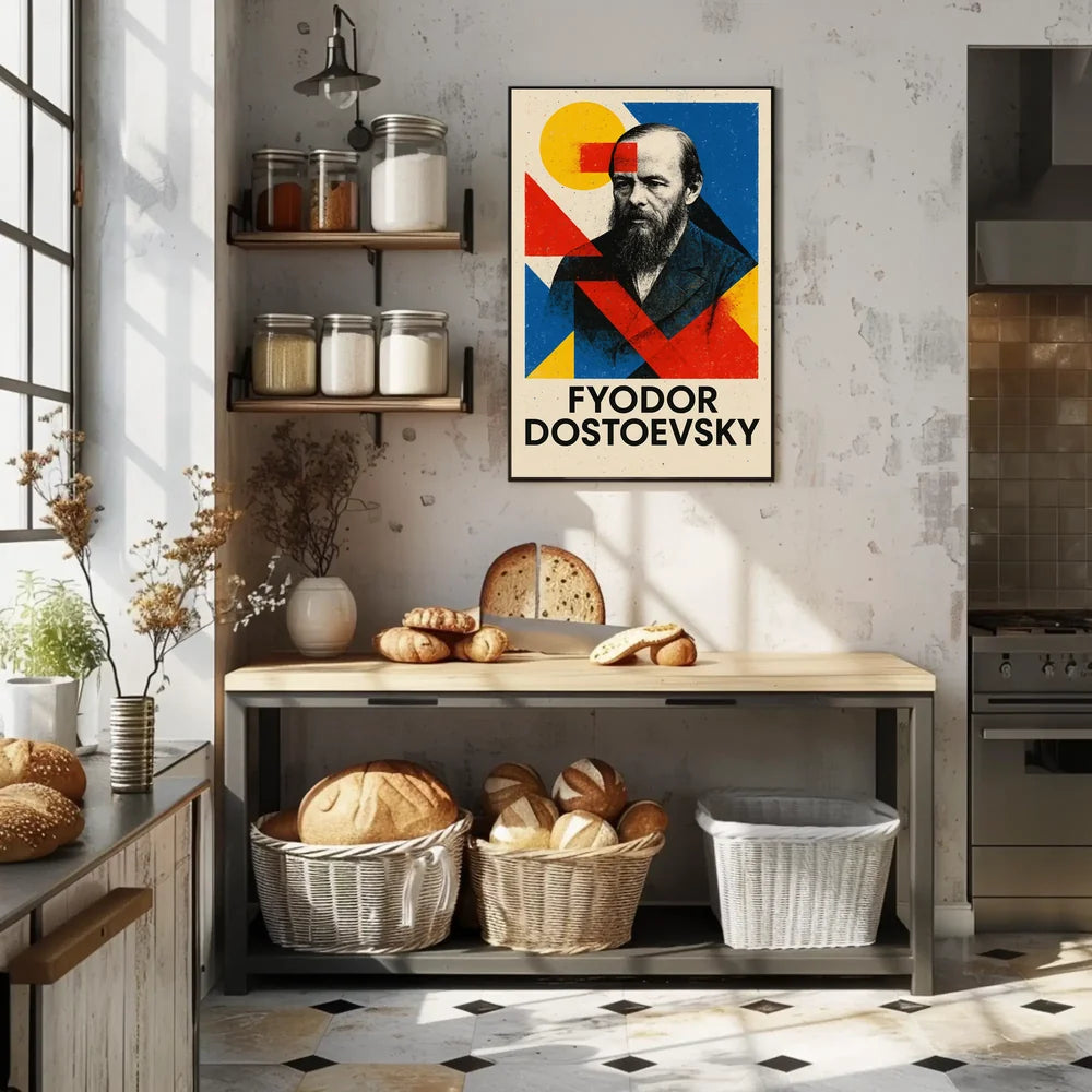 Fyodor Dostoevsky Literary Tribute Art Poster