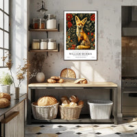 Artistic Fox with Floral Patterns: Abstract or Artistic Poster