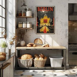 Berlin Architectural Nightscape Poster