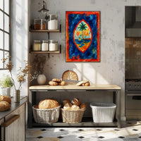Vibrant Island Emblem Poster