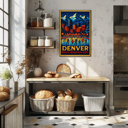 Denver Rocky Mountain Noël Poster