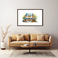 Charming Corner Café Poster