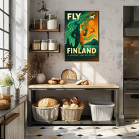 Vibrant Finland Travel Adventure Art Poster - Travel Poster PosterGoat