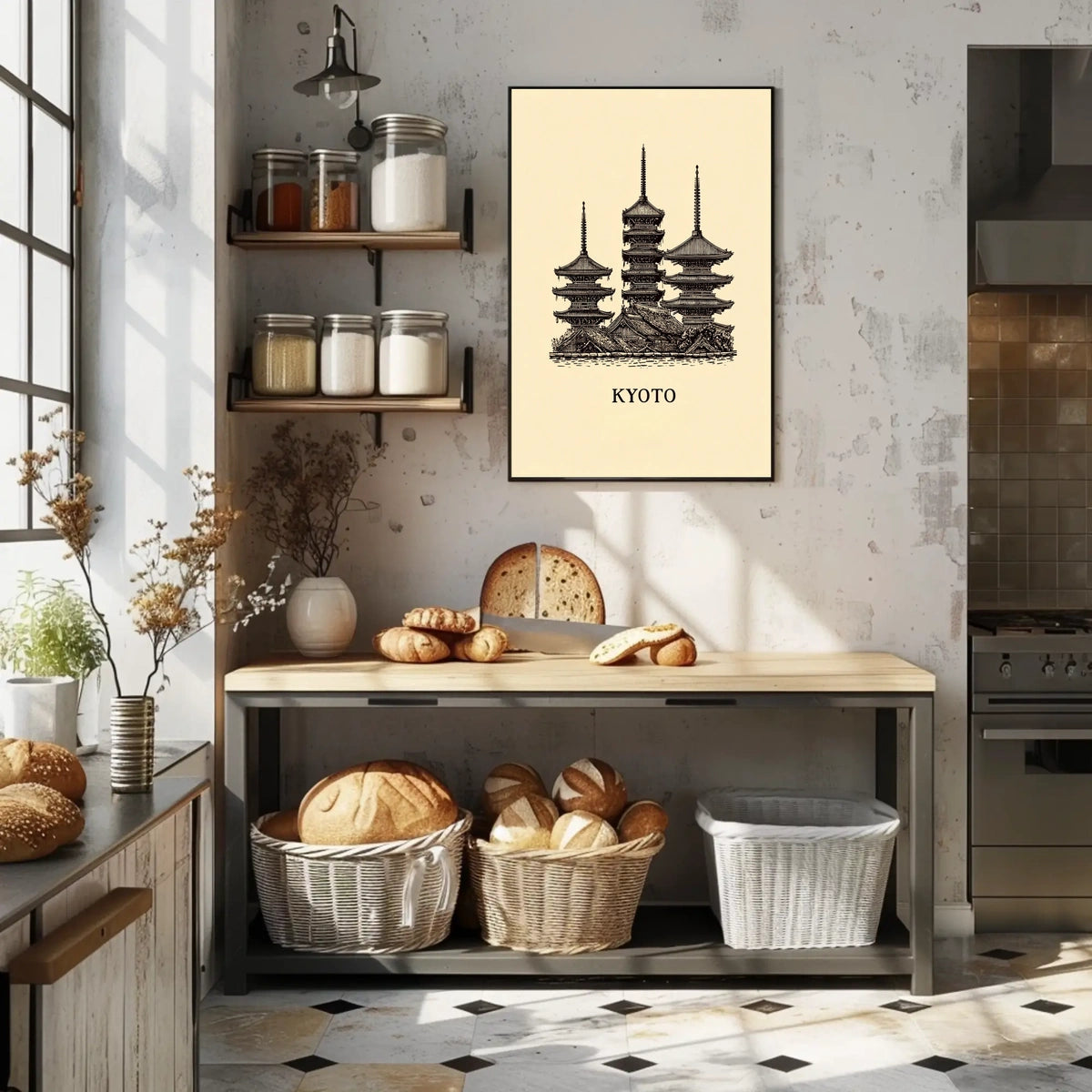 Kyoto Pagodas Poster