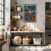 Dartmouth Regatta Festival Fireworks & Sails Travel Poster