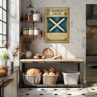St. Andrew's Cross A Legacy of Faith and Heritage Poster PosterGoat