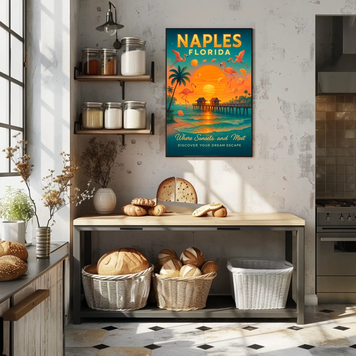 Naples, Florida Where Sunsets and Meet Poster
