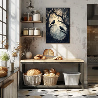 Ravens on Barren Branches Artistic Poster