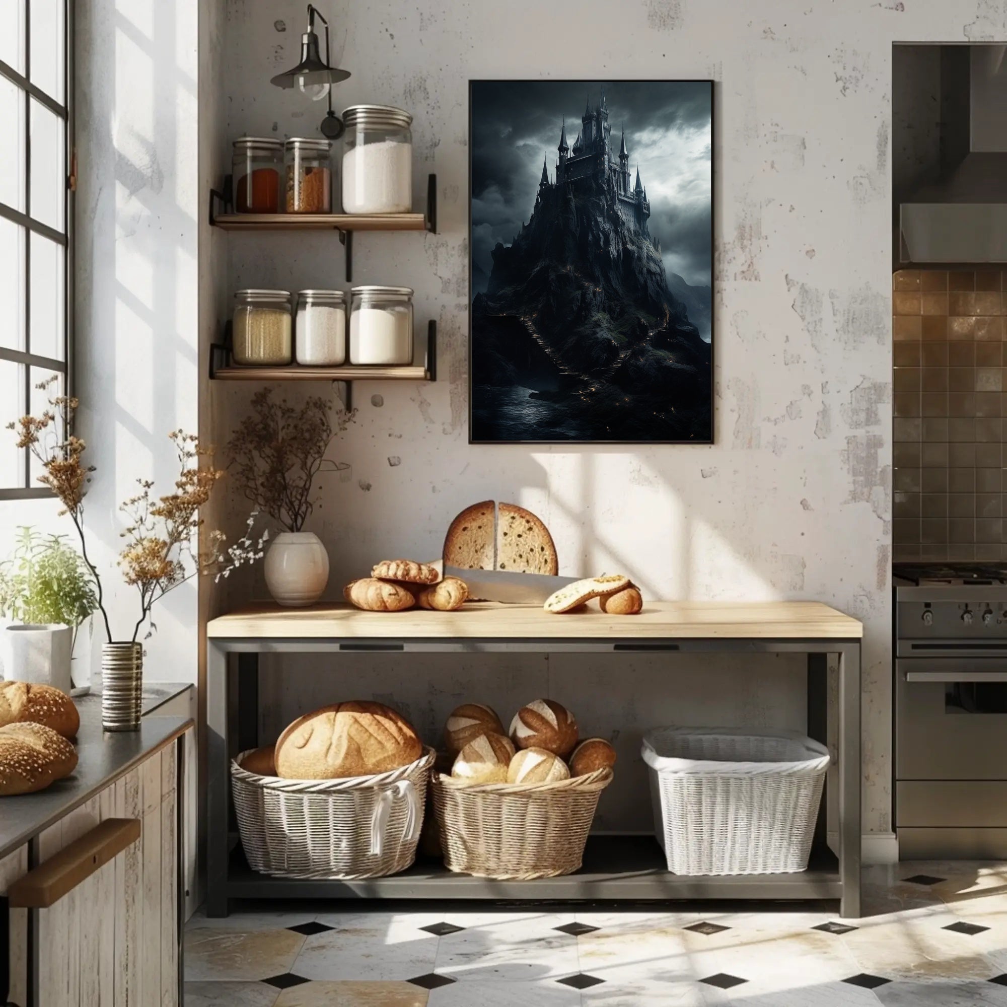 The Enchanted Castle On The Cliff Poster