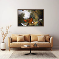 Exotic Birds in Idyllic Landscape Animal Poster