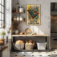 South Carolina Splash Poster