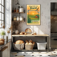 Welcome to Iowa The Heart of the Midwest Poster