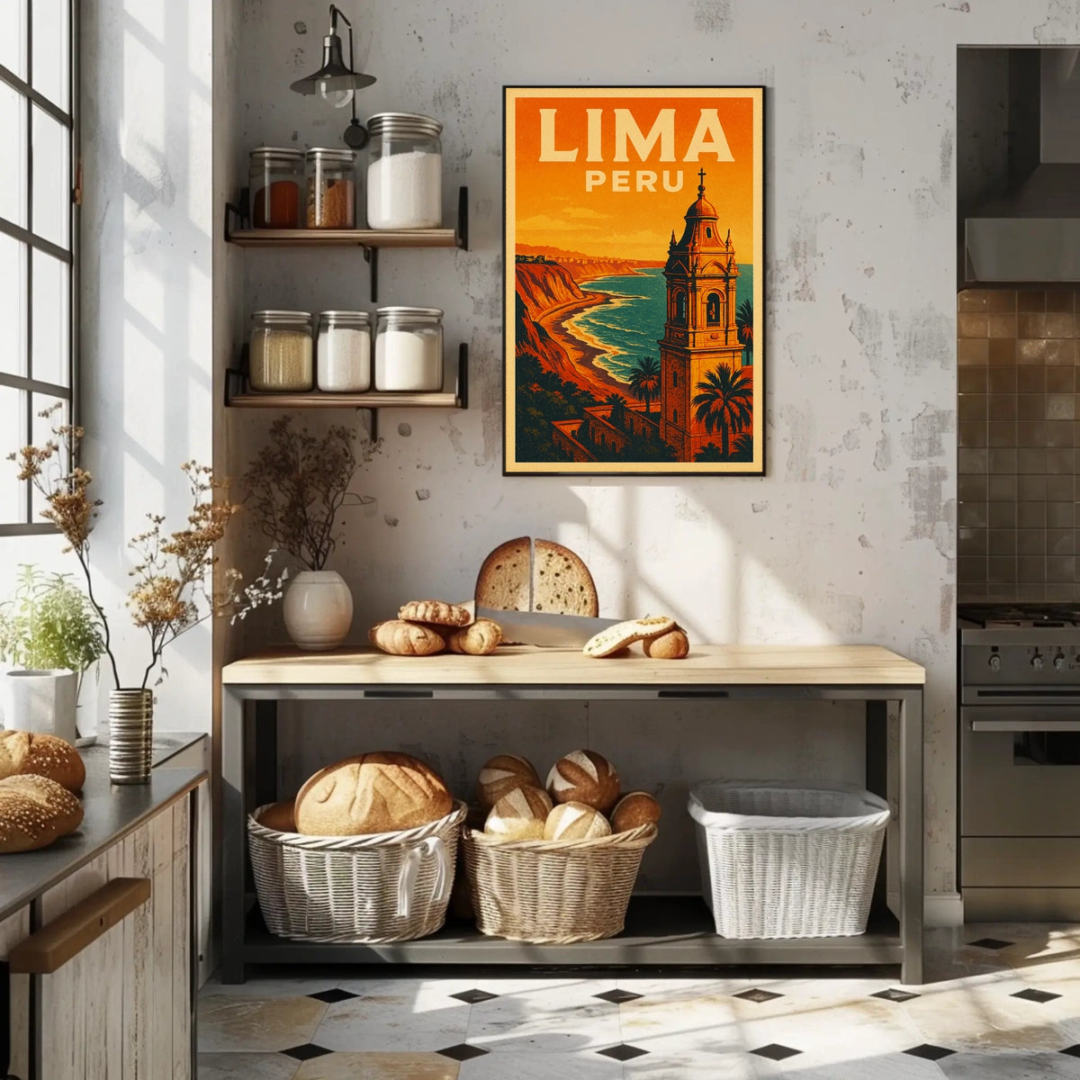 Lima, Peru Travel Poster