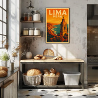 Lima, Peru Travel Poster