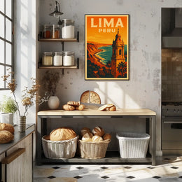 Lima, Peru Travel Poster