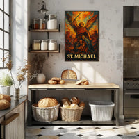 St. Michael Protector And Warrior Poster