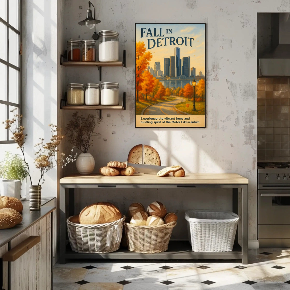 Fall in Detroit Poster
