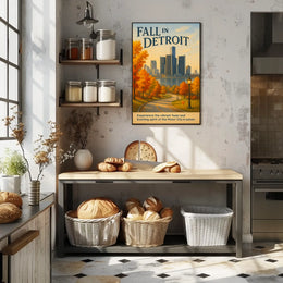 Fall in Detroit Poster