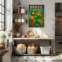 Brazil Land Of Samba And Sunshine Poster