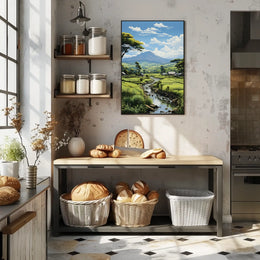 Tranquil Countryside Landscape Poster