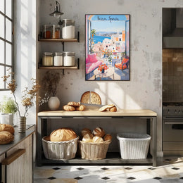 Ibiza Balcony Oasis Poster