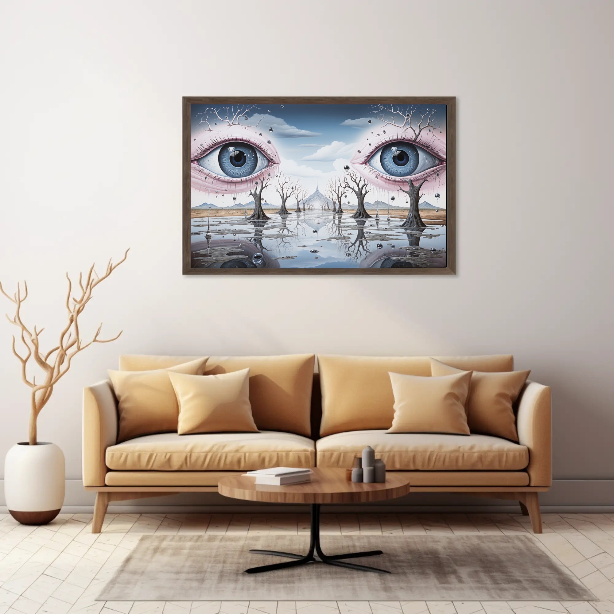 Surrealistic Eyescape Dreamscape Wall Art - Abstract or Artistic Poster